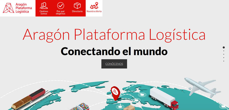Página de inicio de Aragón Plataforma Logística